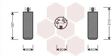 Van Wezel 1700D073 - Осушитель, кондиционер avtokuzovplus.com.ua