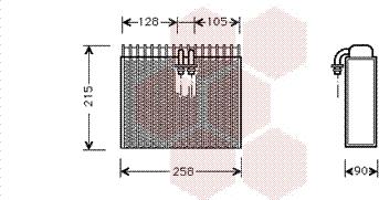 Van Wezel 1700V071 - Испаритель, кондиционер avtokuzovplus.com.ua