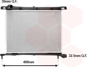 Van Wezel 17012721 - Радіатор, охолодження двигуна autocars.com.ua