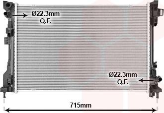 Van Wezel 17012722 - Радіатор, охолодження двигуна autocars.com.ua