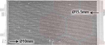 Van Wezel 17015710 - Конденсатор, кондиціонер autocars.com.ua