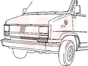 Van Wezel 1745165 - Облицювання передка autocars.com.ua