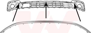 Van Wezel 1766519 - Облицювання / захисна накладка, облицювання радіатора autocars.com.ua