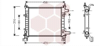 Van Wezel 18002260 - Радиатор, охлаждение двигателя avtokuzovplus.com.ua