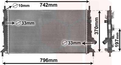 Van Wezel 18002370 - Радиатор, охлаждение двигателя autodnr.net