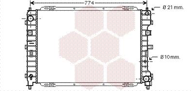 Van Wezel 18002375 - Радиатор, охлаждение двигателя autodnr.net