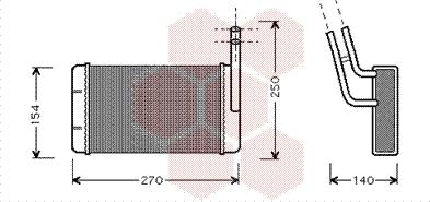 Van Wezel 18006132 - Теплообмінник, опалення салону autocars.com.ua