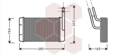 Van Wezel 18006163 - Теплообмінник, опалення салону autocars.com.ua