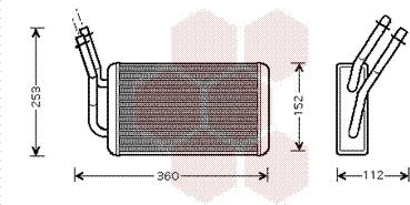 Van Wezel 18006316 - Теплообменник, отопление салона avtokuzovplus.com.ua