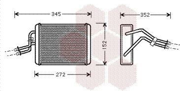 Van Wezel 18006317 - Теплообменник, отопление салона avtokuzovplus.com.ua