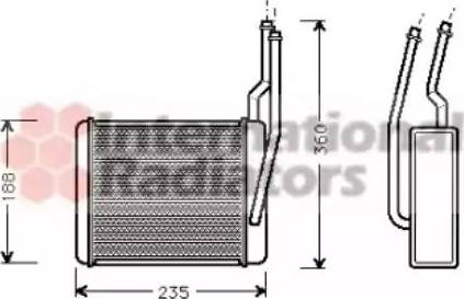 Van Wezel 18006356 - Теплообменник, отопление салона avtokuzovplus.com.ua