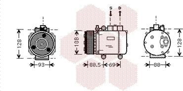 Van Wezel 1800K174 - Компрессор кондиционера avtokuzovplus.com.ua