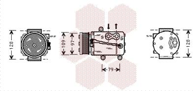 Van Wezel 1800K339 - Компрессор кондиционера avtokuzovplus.com.ua