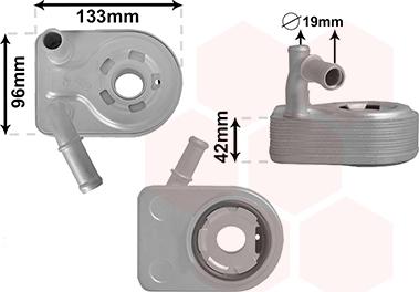 Van Wezel 18013709 - Масляный радиатор, двигательное масло avtokuzovplus.com.ua