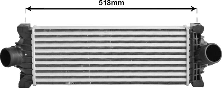 Van Wezel 18014738 - Интеркулер autocars.com.ua