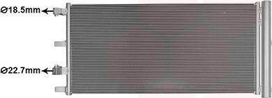 Van Wezel 18015730 - Конденсатор, кондиціонер autocars.com.ua