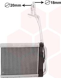 Van Wezel 18016706 - Теплообмінник, опалення салону autocars.com.ua