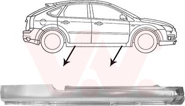 Van Wezel 1863102 - Подножка, накладка порога avtokuzovplus.com.ua