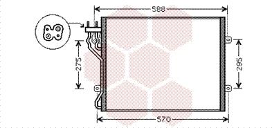 Van Wezel 21005035 - Конденсатор кондиционера autodnr.net