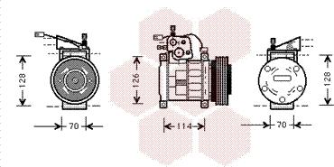 Van Wezel 2100K034 - Компресор, кондиціонер autocars.com.ua