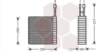 Van Wezel 2100V031 - Випарник, кондиціонер autocars.com.ua