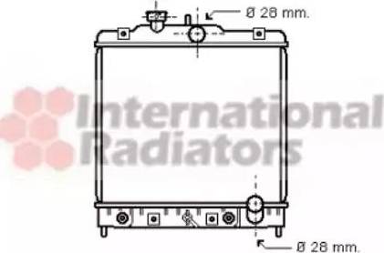 Van Wezel 25002021 - Радиатор, охлаждение двигателя avtokuzovplus.com.ua