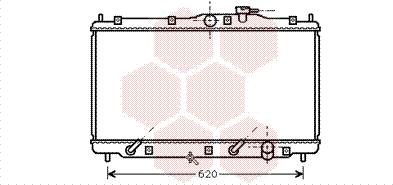 Van Wezel 25002079 - Радіатор, охолодження двигуна autocars.com.ua