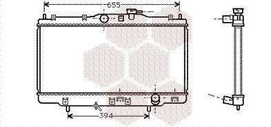 Van Wezel 25002118 - Радиатор, охлаждение двигателя avtokuzovplus.com.ua