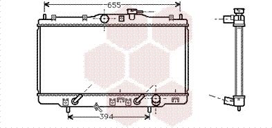 Van Wezel 25002119 - Радиатор, охлаждение двигателя avtokuzovplus.com.ua