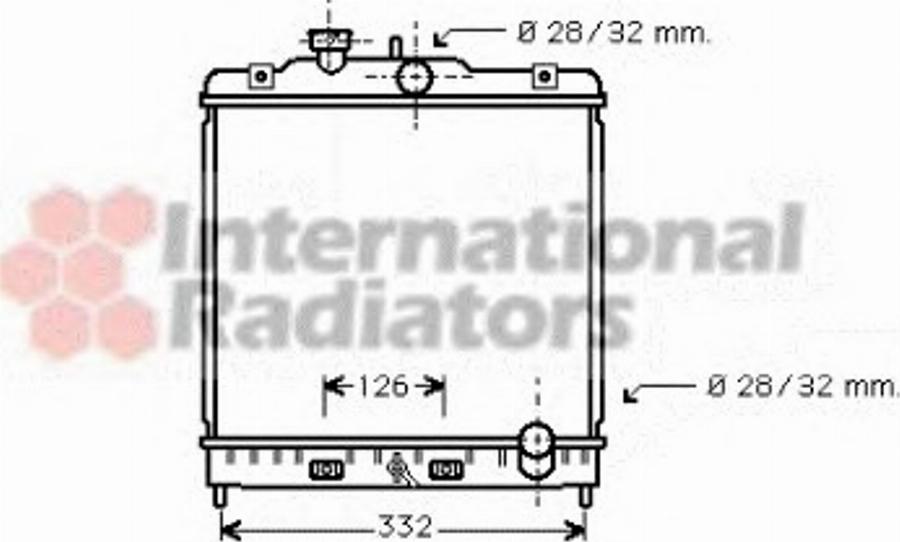 Van Wezel 25002120 - Радіатор, охолодження двигуна autocars.com.ua