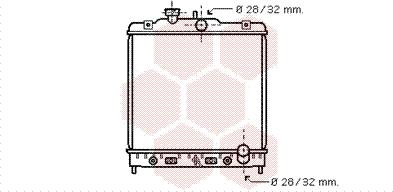 Van Wezel 25002123 - Радіатор, охолодження двигуна autocars.com.ua