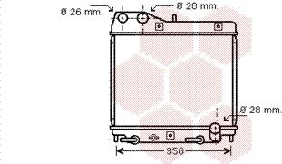 Van Wezel 25002161 - Радіатор, охолодження двигуна autocars.com.ua