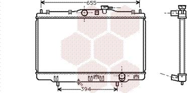 Van Wezel 25002176 - Радиатор, охлаждение двигателя avtokuzovplus.com.ua