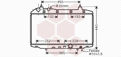 Van Wezel 25002188 - Радиатор, охлаждение двигателя autodnr.net