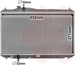 Van Wezel 25002701 - Радіатор, охолодження двигуна autocars.com.ua