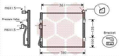 Van Wezel 25005089 - Конденсатор кондиционера avtokuzovplus.com.ua