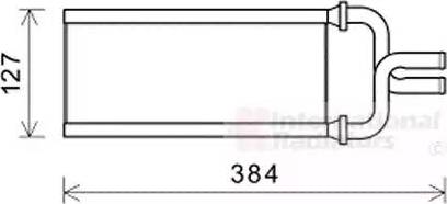 Van Wezel 25006292 - Теплообмінник, опалення салону autocars.com.ua