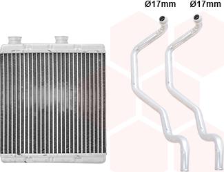 Van Wezel 25016708 - Теплообмінник, опалення салону autocars.com.ua