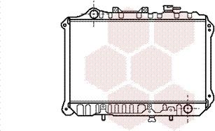 Van Wezel 27002010 - Радіатор, охолодження двигуна autocars.com.ua