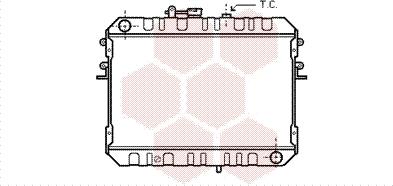 Van Wezel 27002046 - Радіатор, охолодження двигуна autocars.com.ua