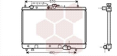 Van Wezel 27002095 - Радіатор, охолодження двигуна autocars.com.ua