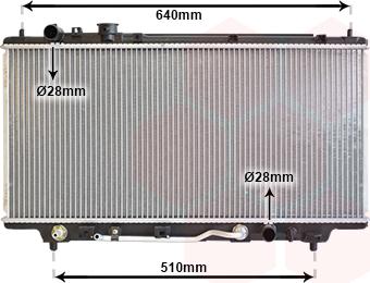 Van Wezel 27002100 - Радіатор, охолодження двигуна autocars.com.ua