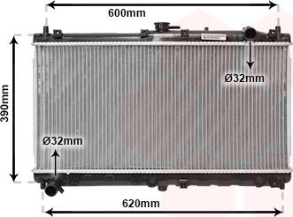 Van Wezel 27002138 - Радіатор, охолодження двигуна autocars.com.ua