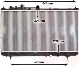 Van Wezel 27002153 - Радіатор, охолодження двигуна autocars.com.ua