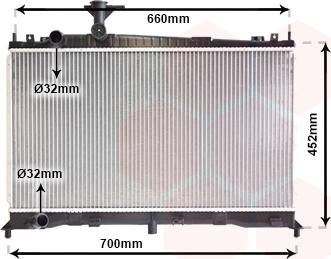 Van Wezel 27002160 - Радіатор, охолодження двигуна autocars.com.ua