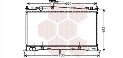 Van Wezel 27002161 - Радіатор, охолодження двигуна autocars.com.ua