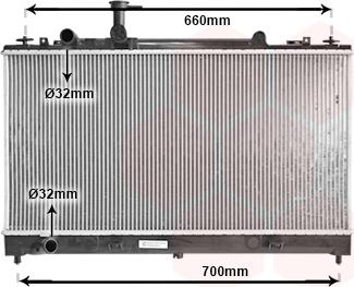 Van Wezel 27002162 - Радіатор, охолодження двигуна autocars.com.ua