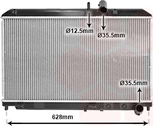 Van Wezel 27002169 - Радиатор, охлаждение двигателя avtokuzovplus.com.ua