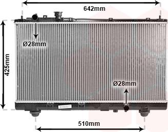 Van Wezel 27002173 - Радіатор, охолодження двигуна autocars.com.ua