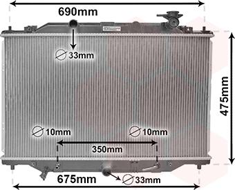 Van Wezel 27002274 - Радіатор, охолодження двигуна autocars.com.ua